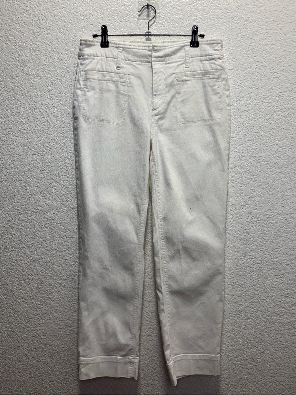 LOFT White Straight-Leg Jeans